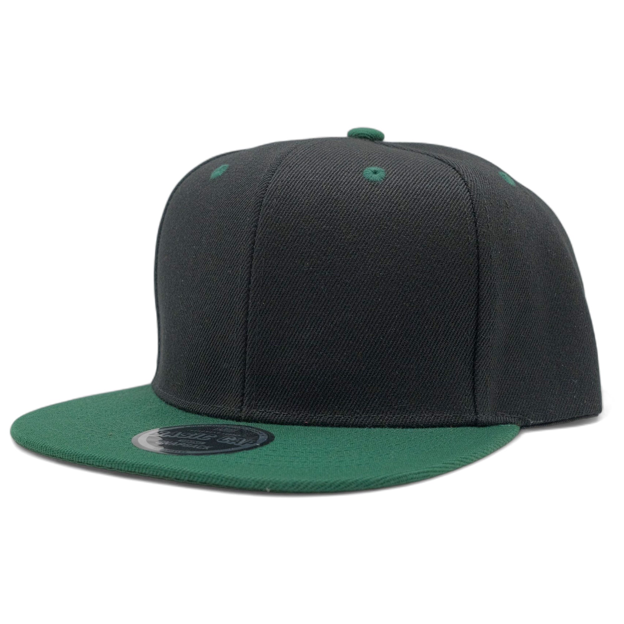 Blank Solid Two Tone Color Snapback Caps
