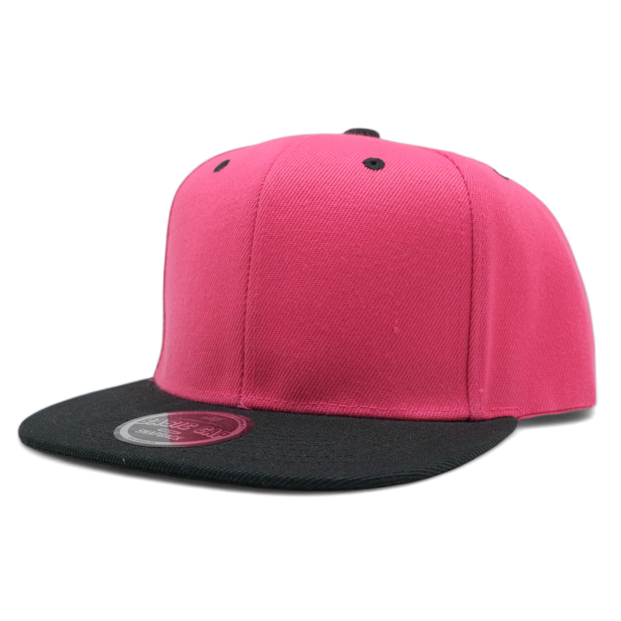 Blank Solid Two Tone Color Snapback Caps