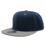 Blank Solid Two Tone Color Snapback Caps