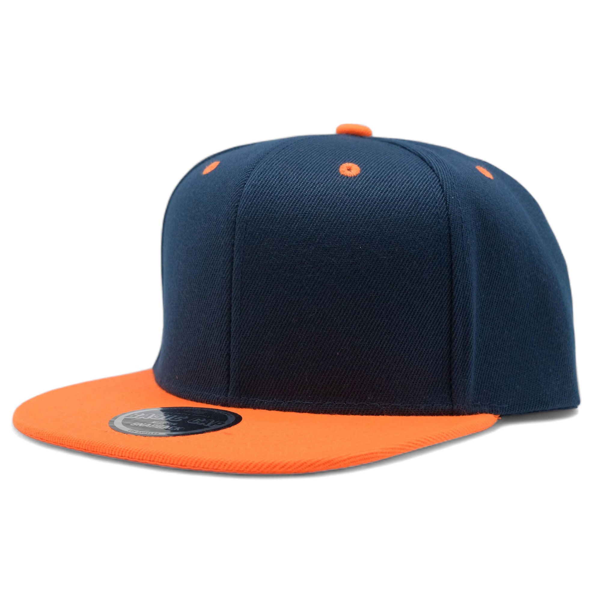 Blank Solid Two Tone Color Snapback Caps