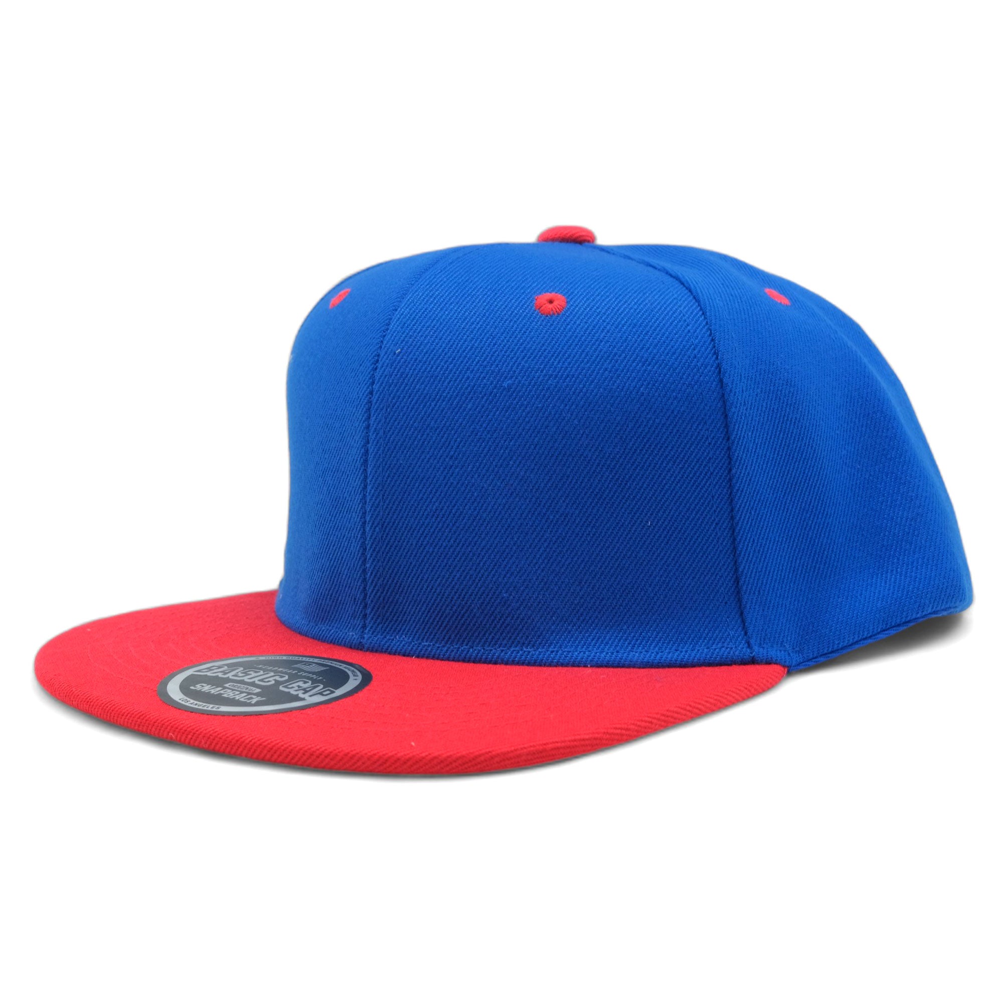 Blank Solid Two Tone Color Snapback Caps
