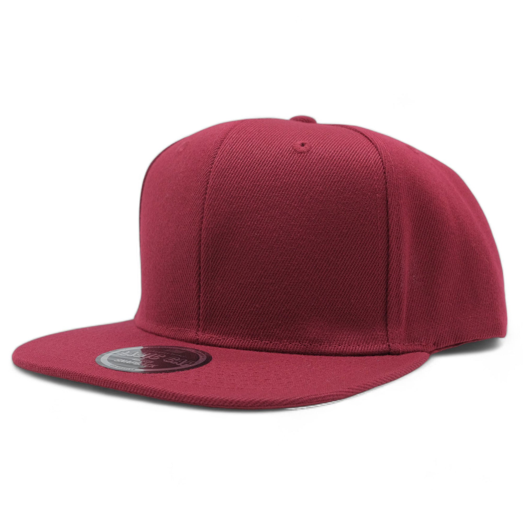 Blank Solid Color Snapback Caps