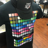 Print Color Chart Graphic T Shirt