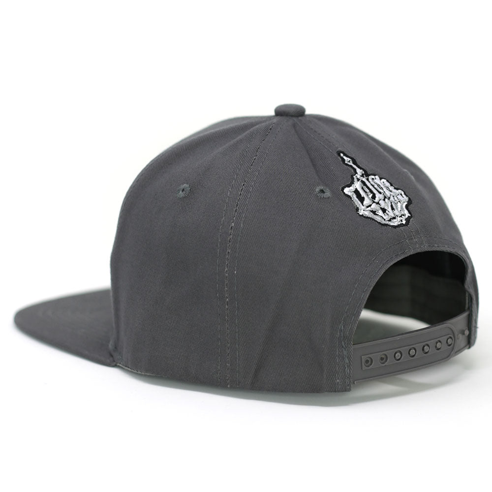 Skeleton Hand "One Finger Salute" Snapback Cap