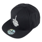 Skeleton Hand "One Finger Salute" Snapback Cap-Black - Pro Cap Inc.
