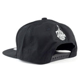 Skeleton Hand "One Finger Salute" Snapback Cap-Black - Pro Cap Inc.