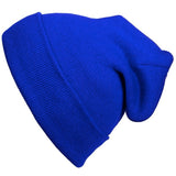 Long Beanie Men Women - Unisex Cuffed Plain Skull Knit Hat Cap