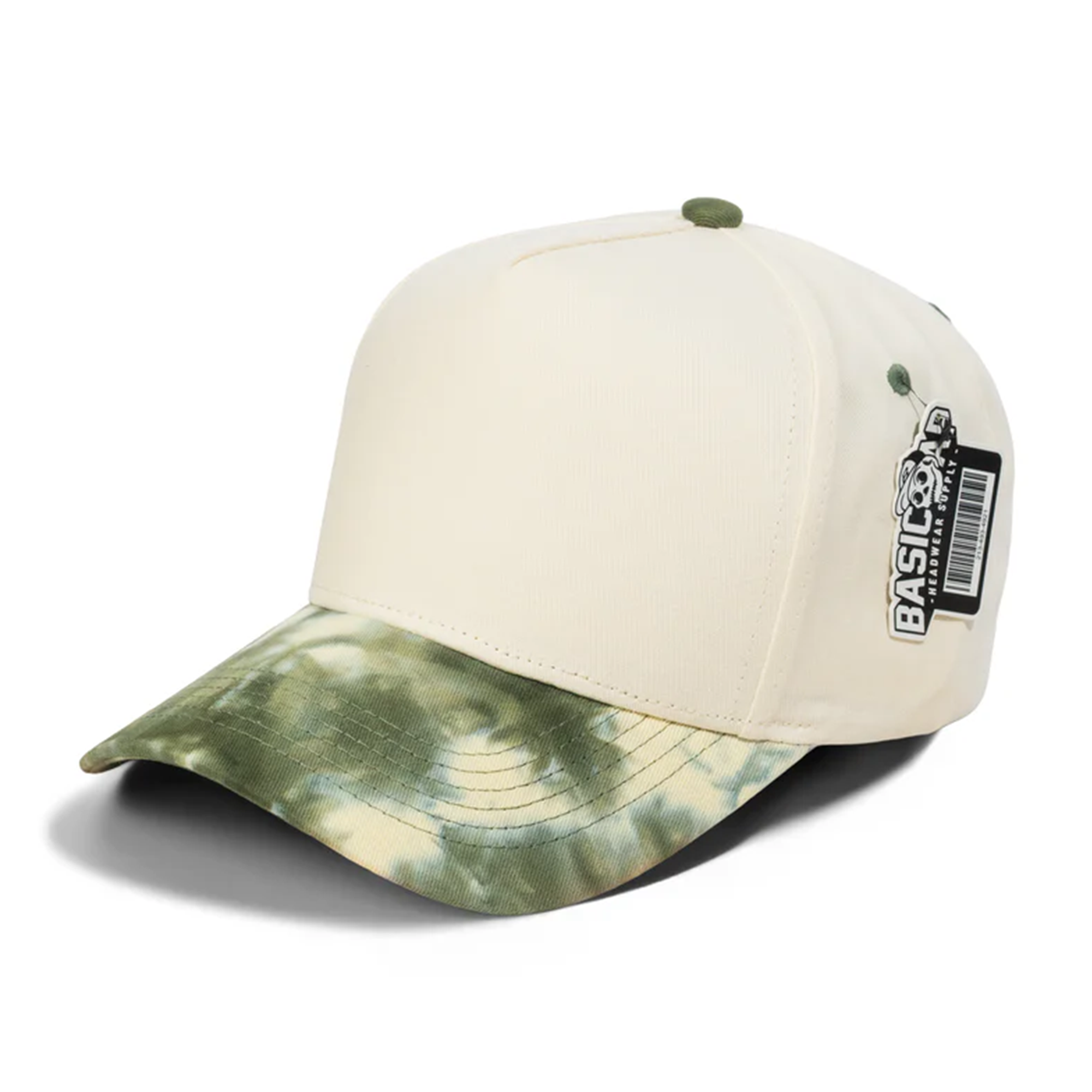 Blank 5Panel Tie-dye Curve Cap