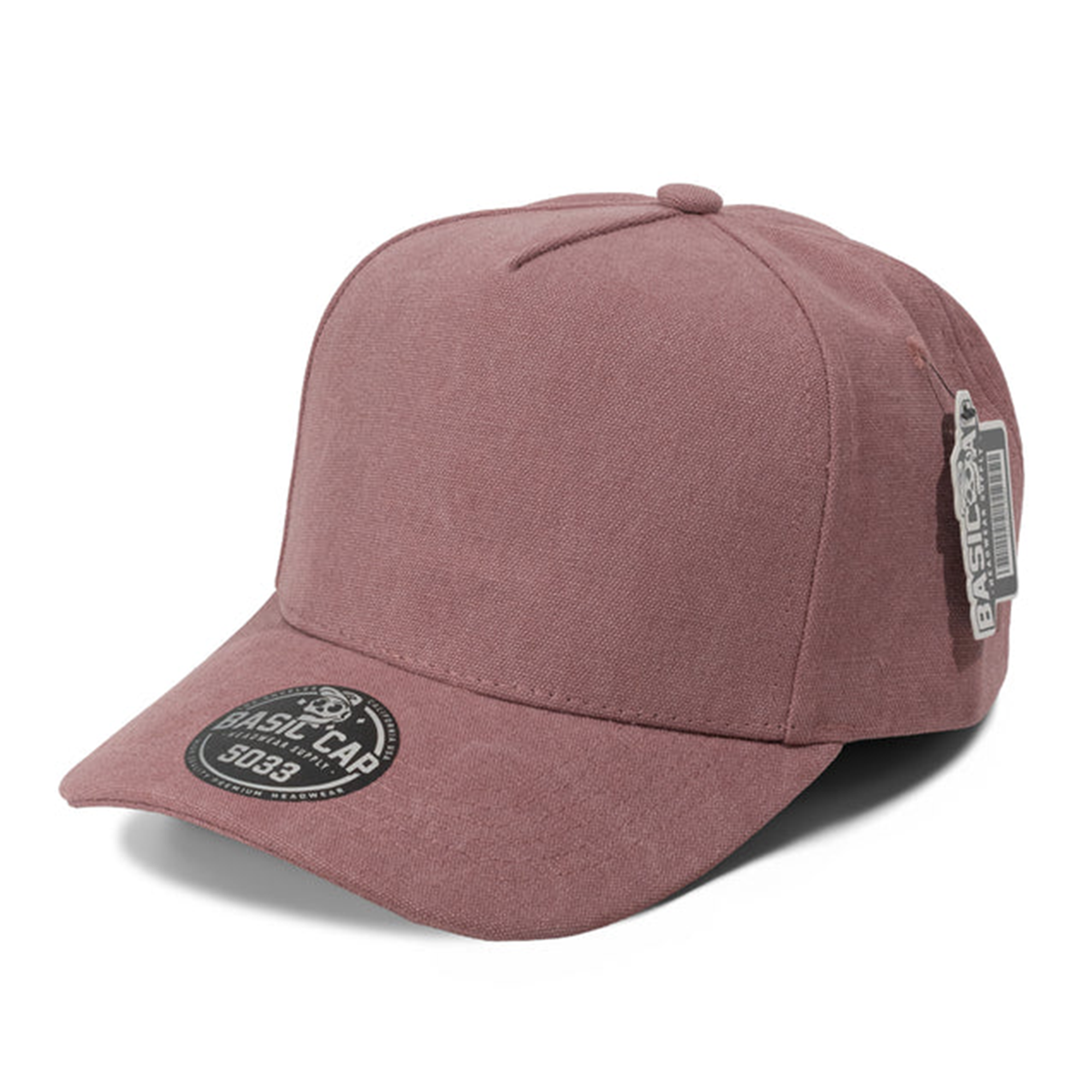 Blank 5Panel CVC Curve Cap