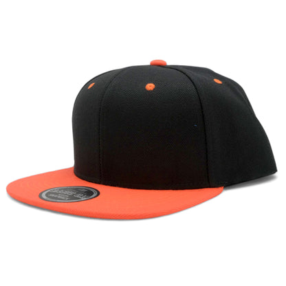 Blank Solid Two Tone Color Snapback Caps