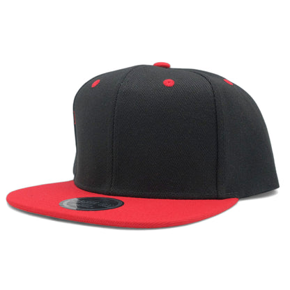 Blank Solid Two Tone Color Snapback Caps