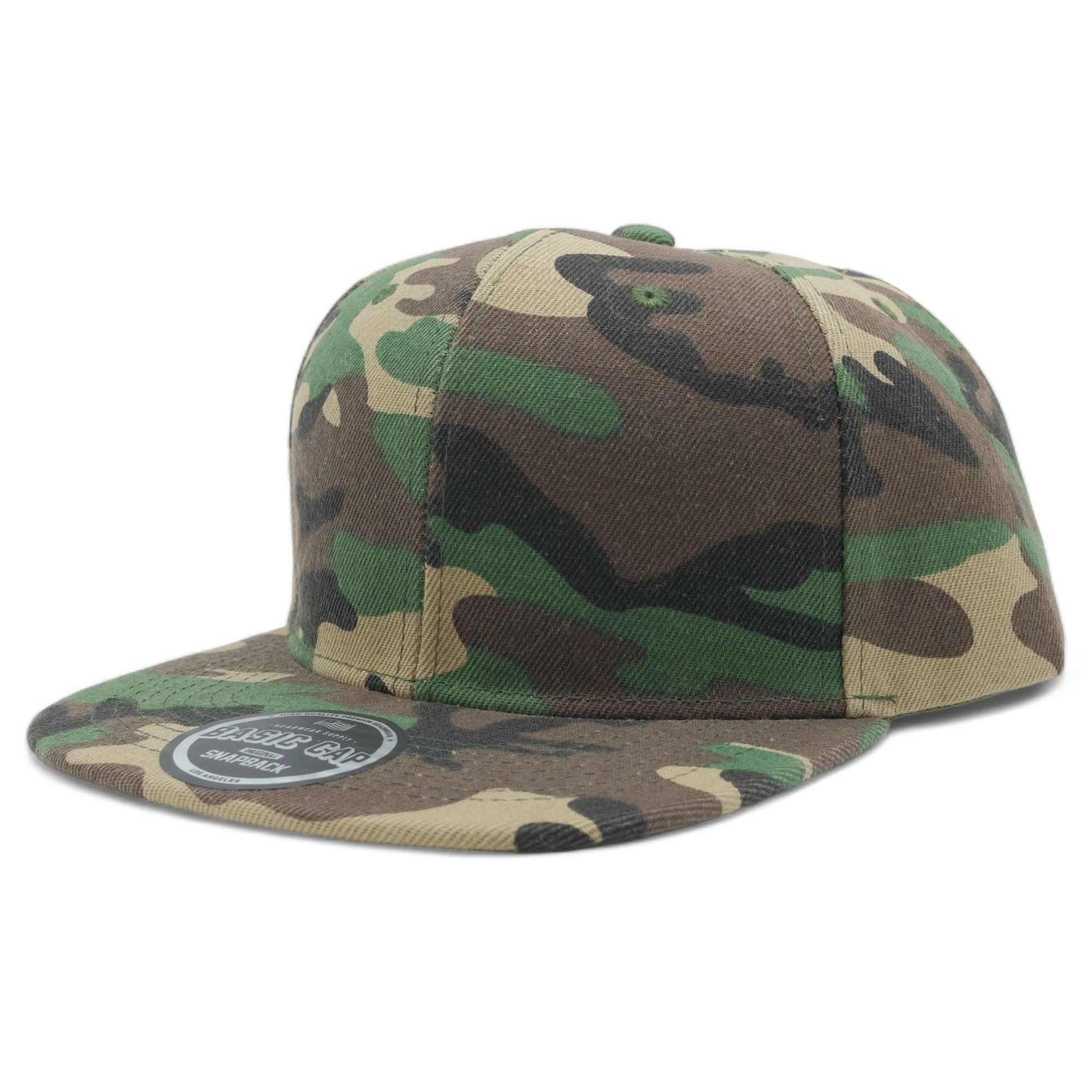 Blank Solid Color Snapback Caps
