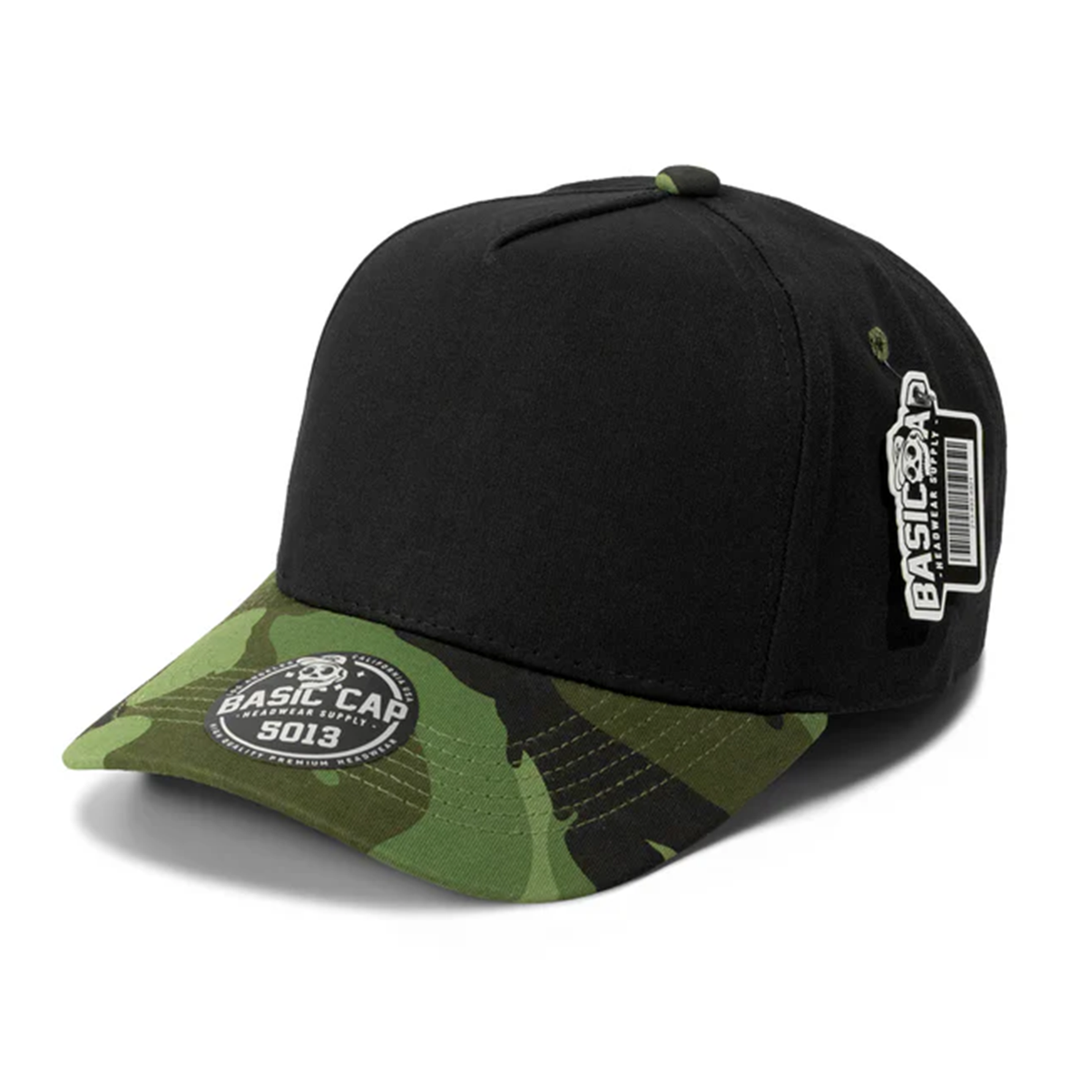 Blank Camo Pattern Curve 5Panel Cap 5013
