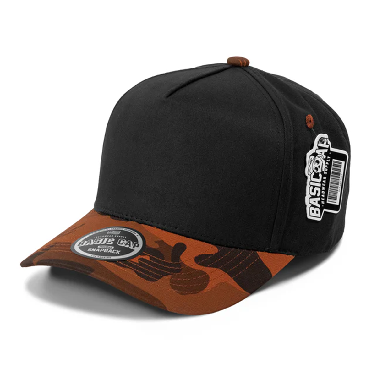 Blank Camo Pattern Curve 5Panel Cap 5013