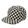 Plain 5Panel Checkboard Flat Unstructured Caps