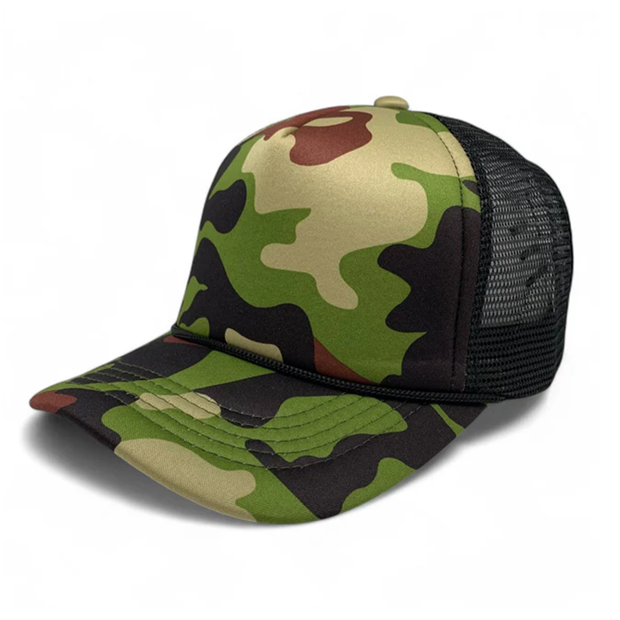 Two Tone Color Foam Trucker Mesh Back Cap