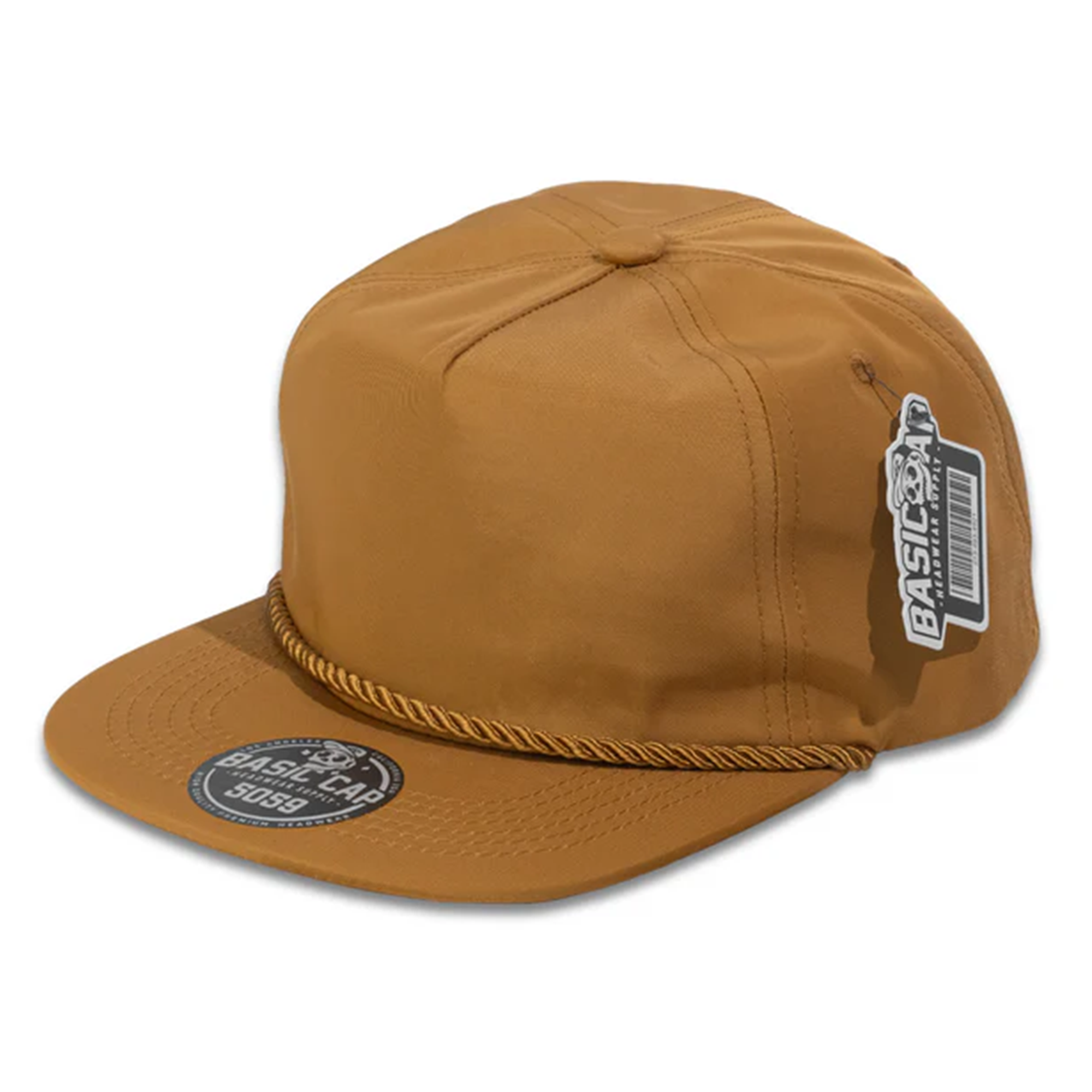 Blank Flat 5Panel Unstructured With Rope Nylon Cap