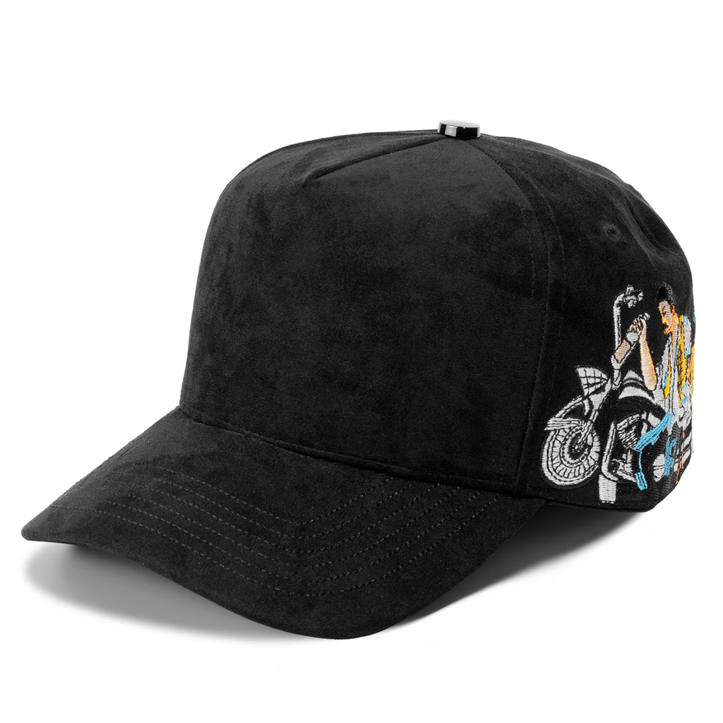 EL BORRACAHO MOTO Plain Fancy Suede 5Panel Cap
