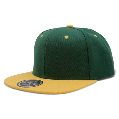 Blank Solid Two Tone Color Snapback Caps