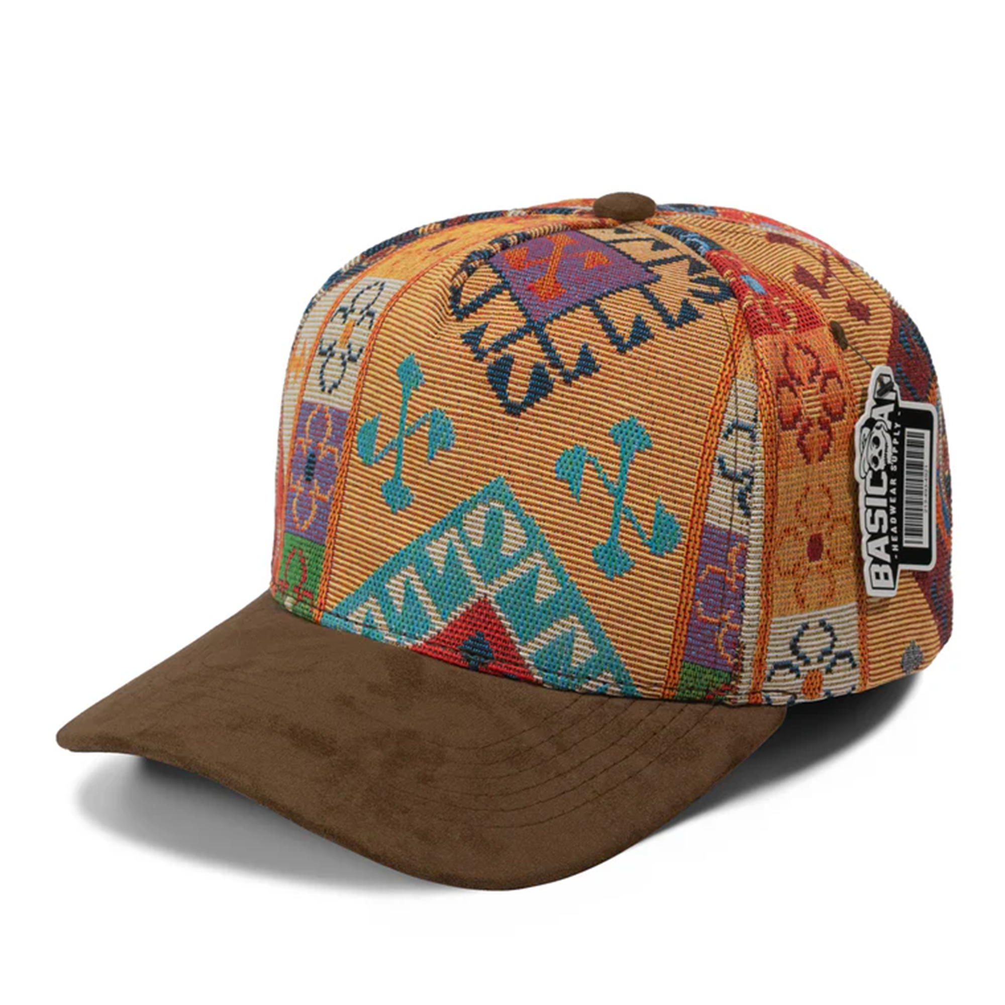 Jacquard Suede  5Panel Snapback