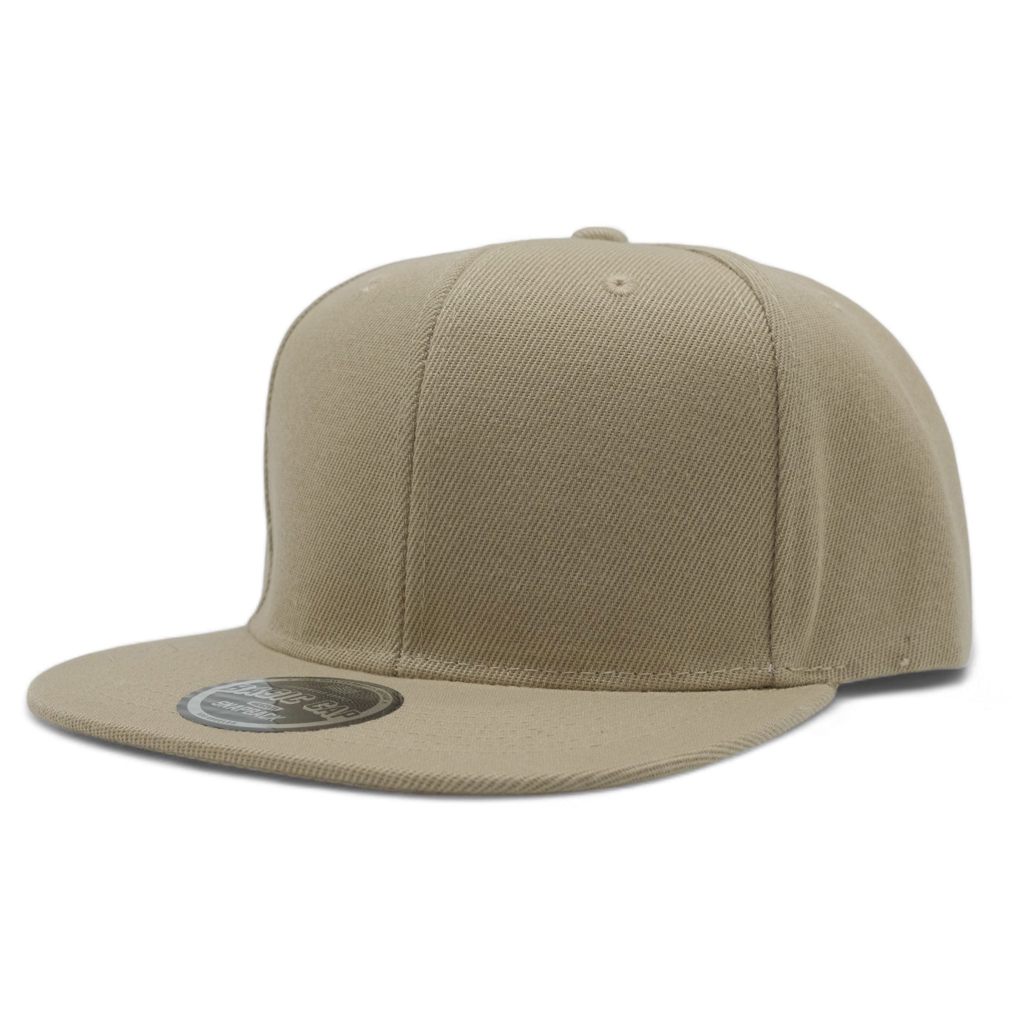 Blank Solid Color Snapback Caps