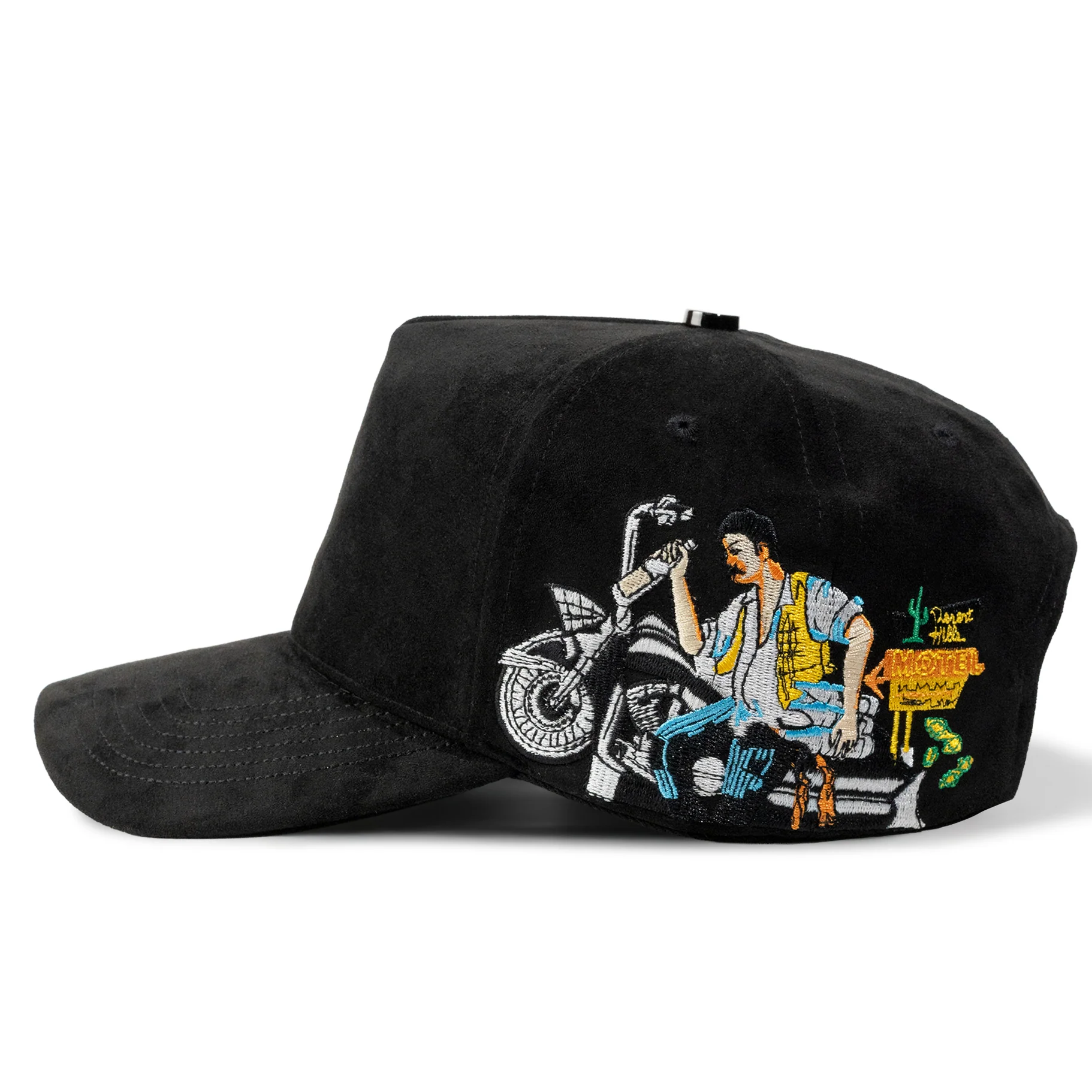 EL BORRACAHO MOTO Plain Fancy Suede 5Panel Cap