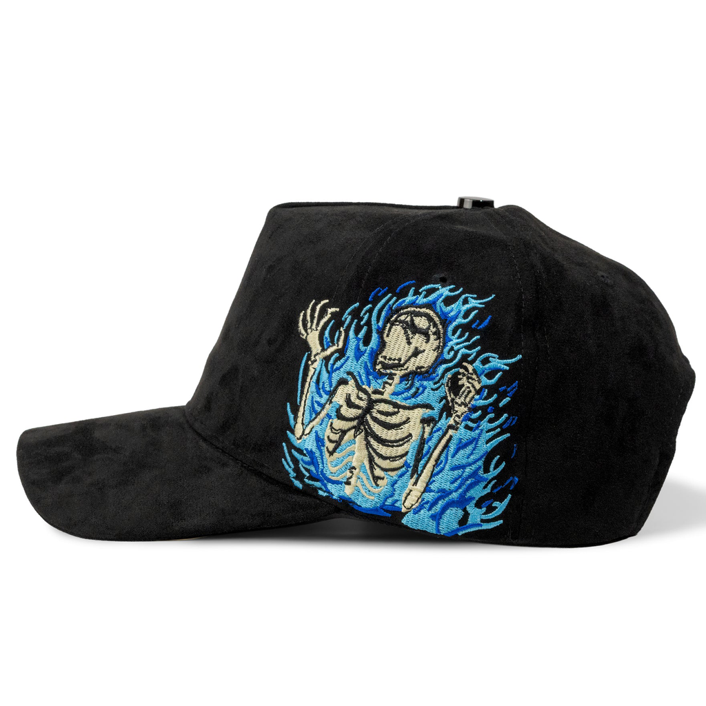 SKELETON Plain Fancy Suede 5Panel Cap