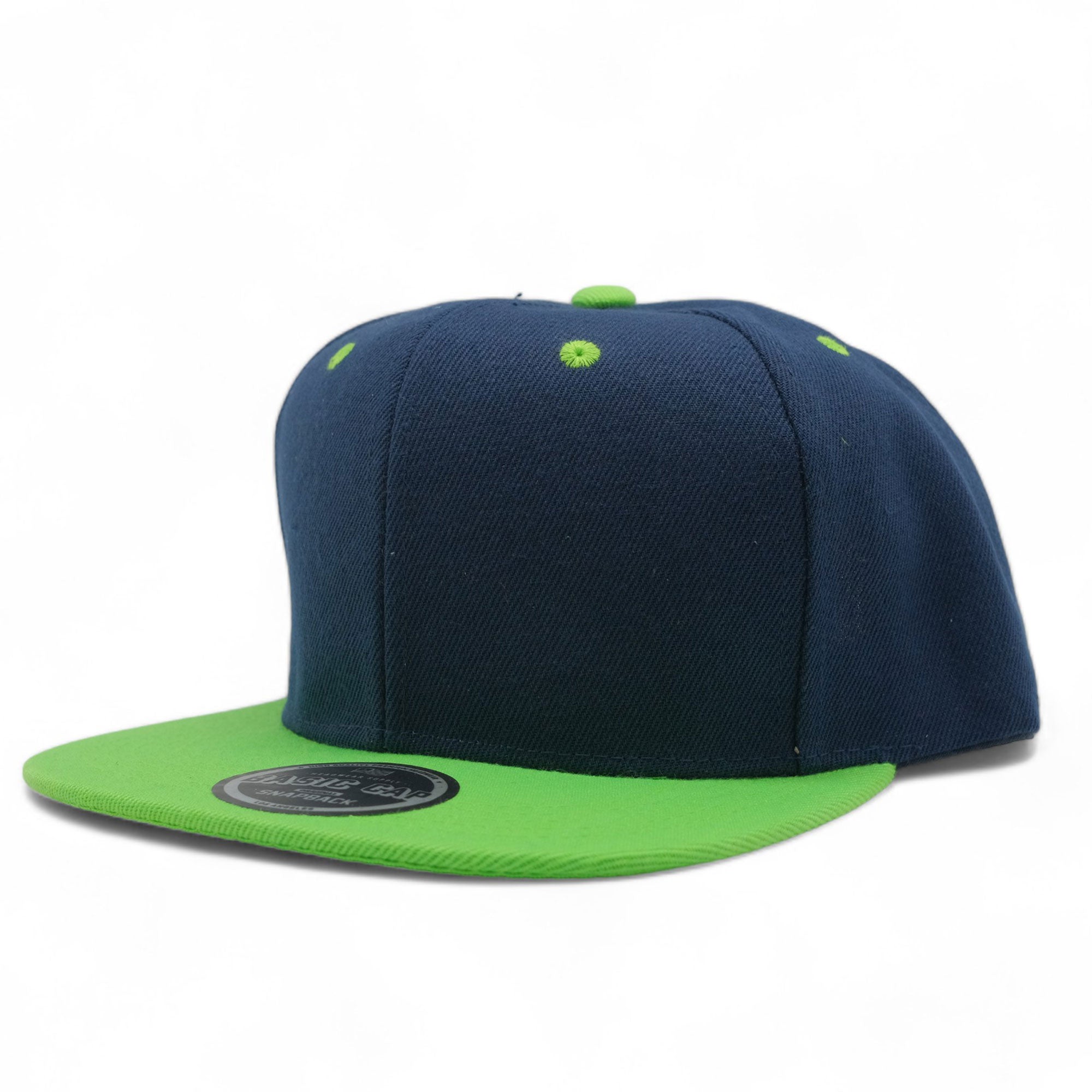 Blank Solid Two Tone Color Snapback Caps