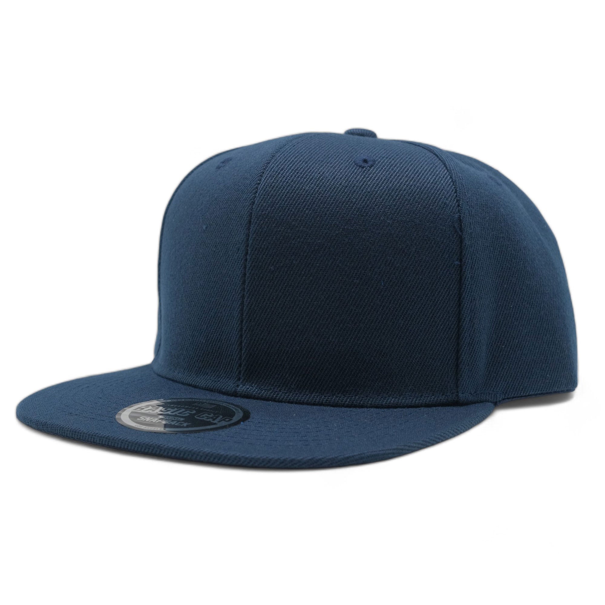 Blank Solid Color Snapback Caps