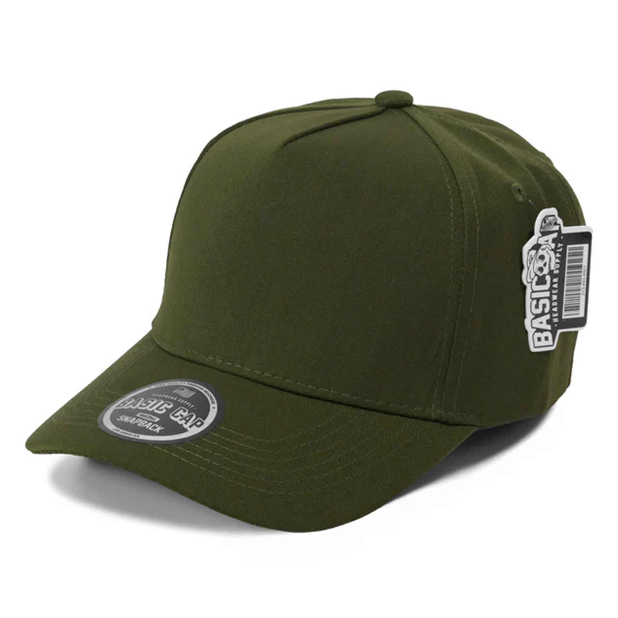Blank Solid Color 5 Panels Snapback Caps