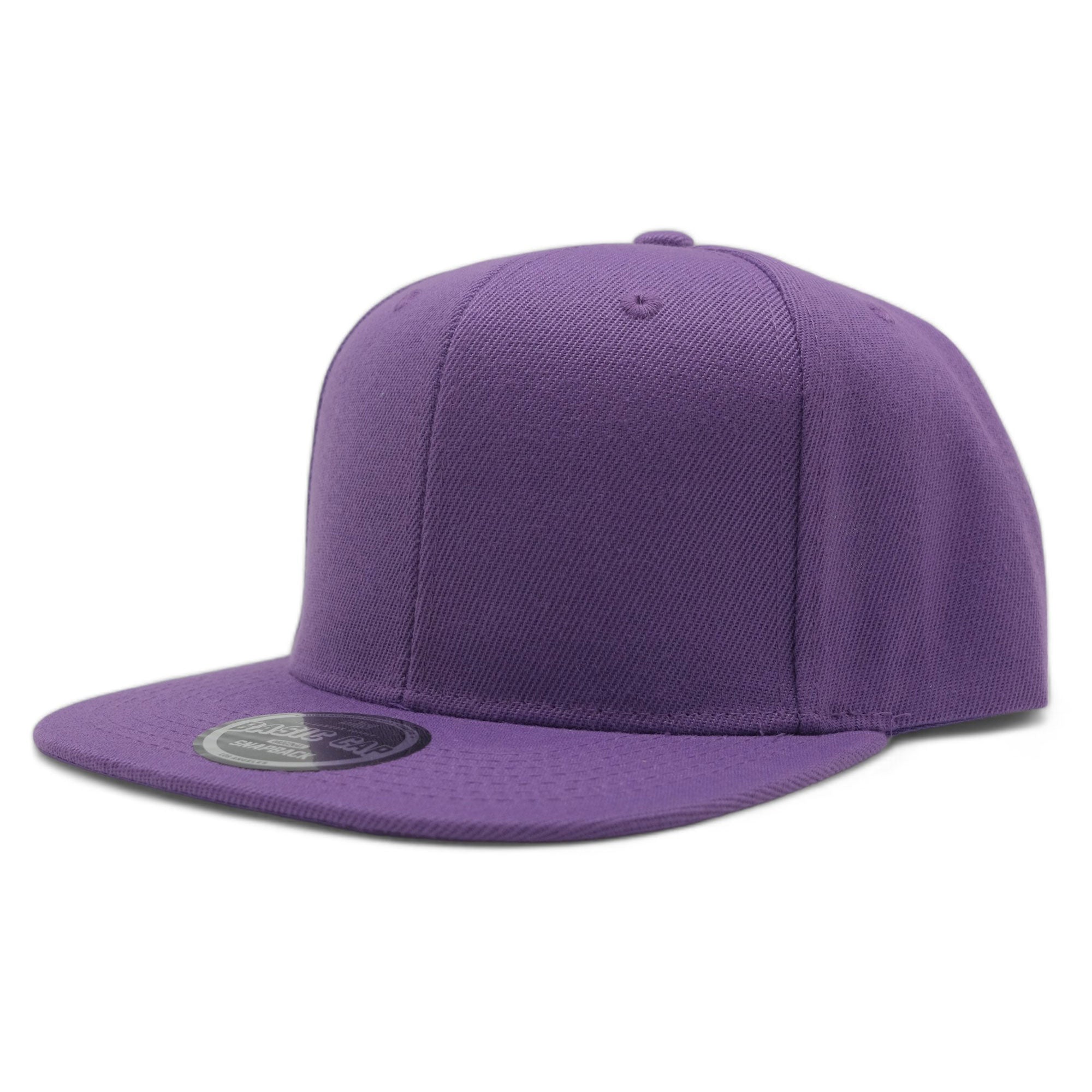 Blank Solid Color Snapback Caps