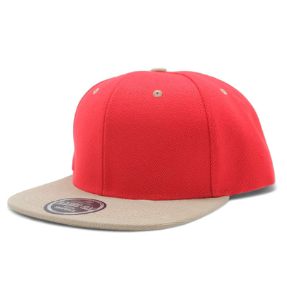 Blank Solid Two Tone Color Snapback Caps