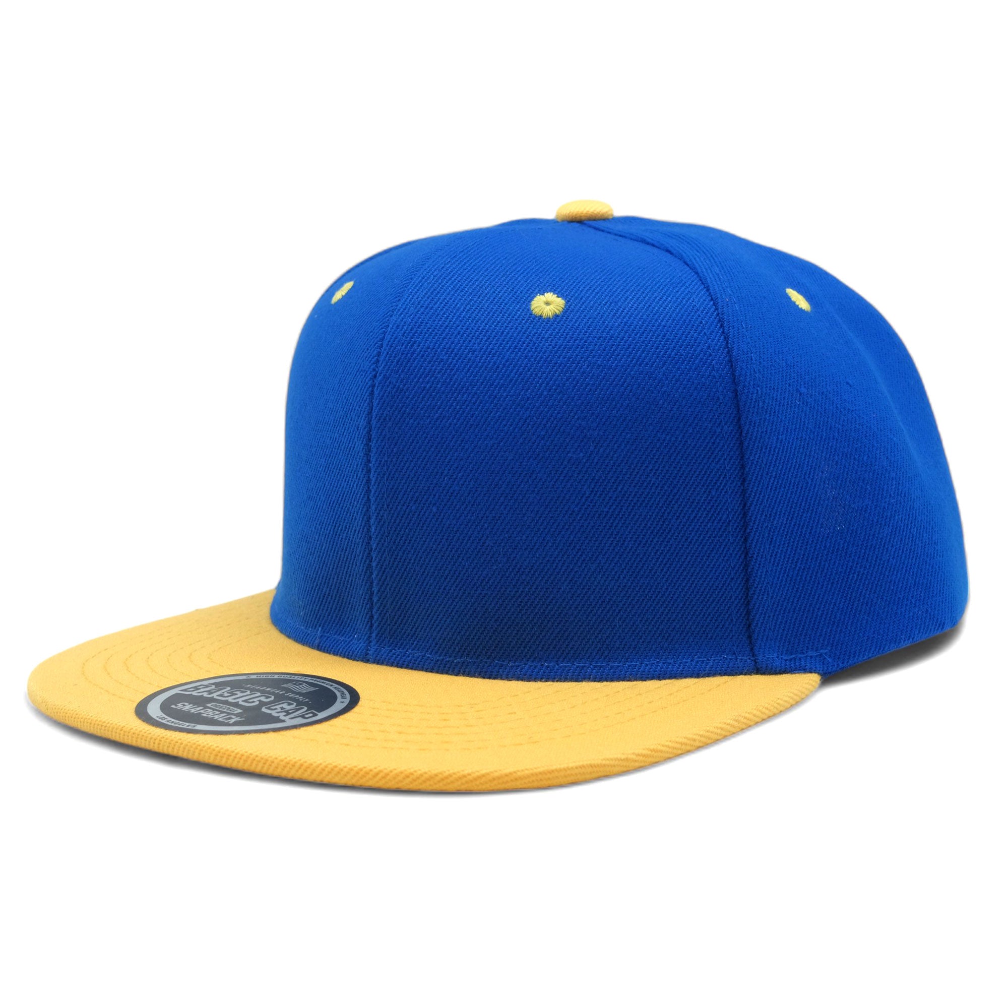 Blank Solid Two Tone Color Snapback Caps