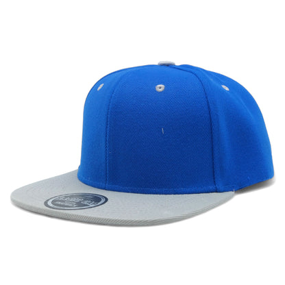 Blank Solid Two Tone Color Snapback Caps