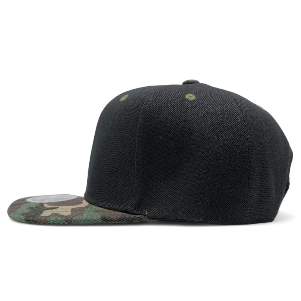 Blank Solid Two Tone Color Snapback Caps