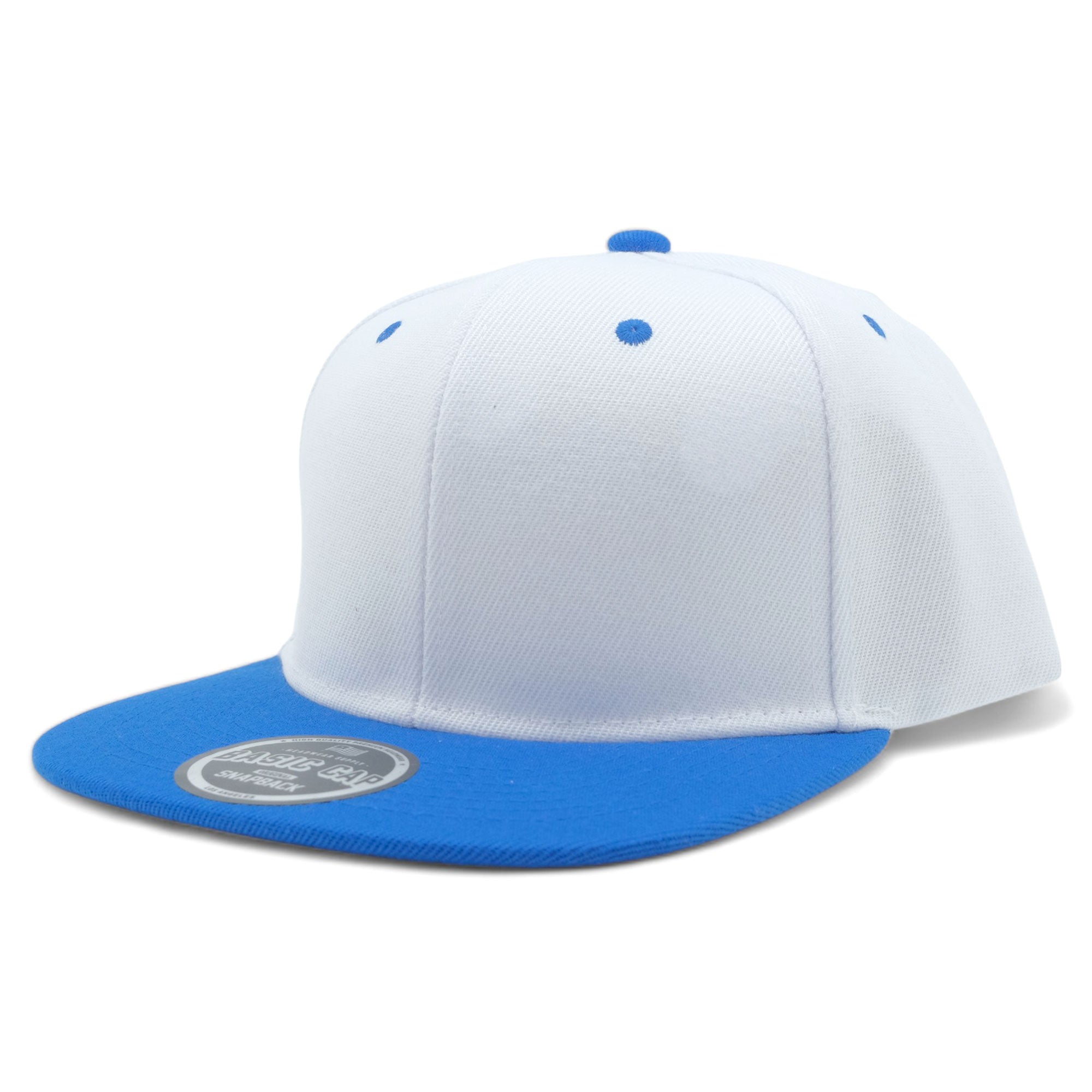 Blank Solid Two Tone Color Snapback Caps