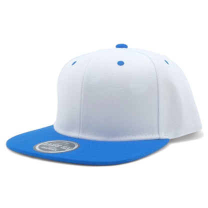 Blank Solid Two Tone Color Snapback Caps