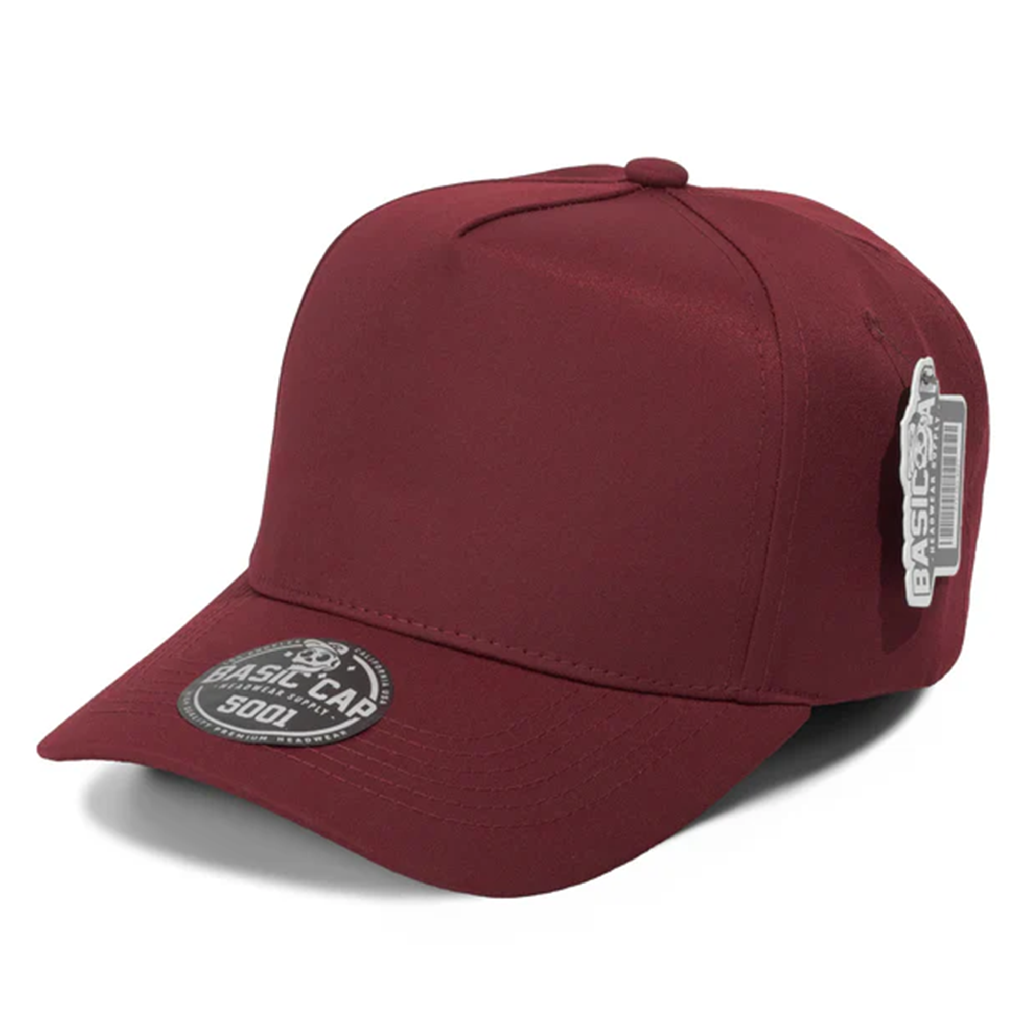 Blank Solid Color 5 Panels Snapback Caps