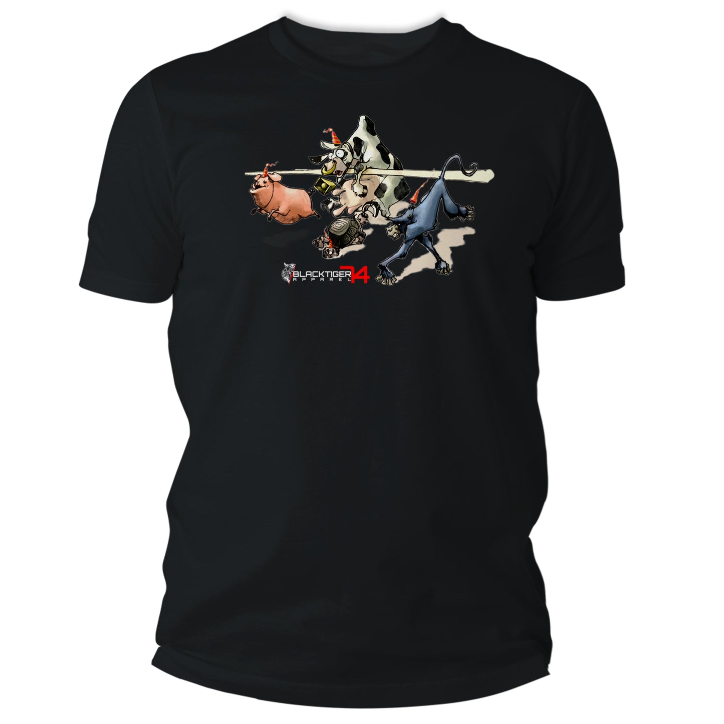 Animal Racing Graphic T Shirt