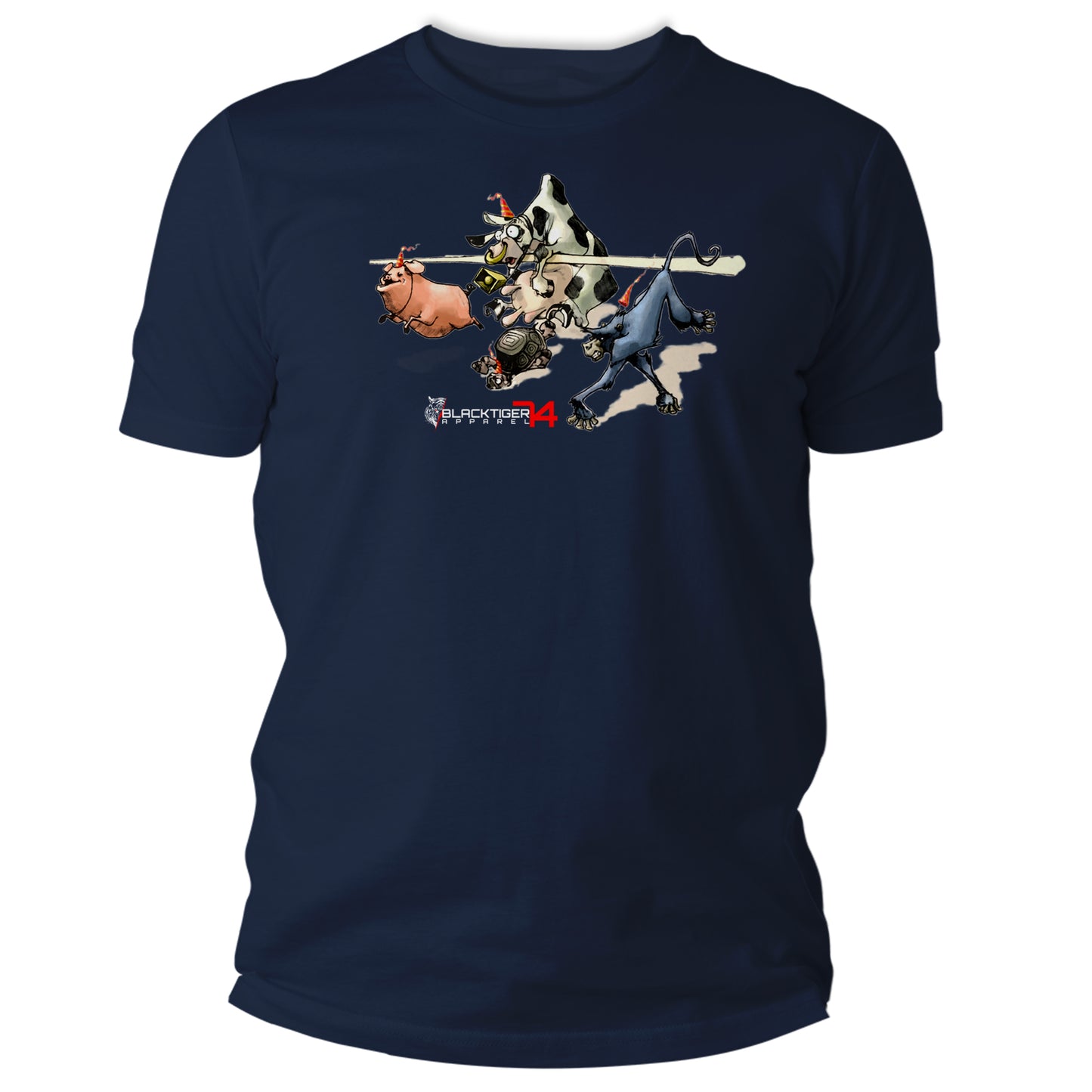 Animal Racing Graphic T Shirt