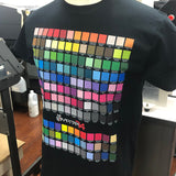 Print Color Chart Graphic T Shirt