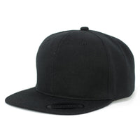 Black Color Blank Snapback Cap - Pro Cap Inc.