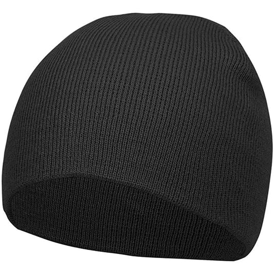 Short Cuffless Beanies-Unisex Cuffed Plain Skull Knit Hat Cap