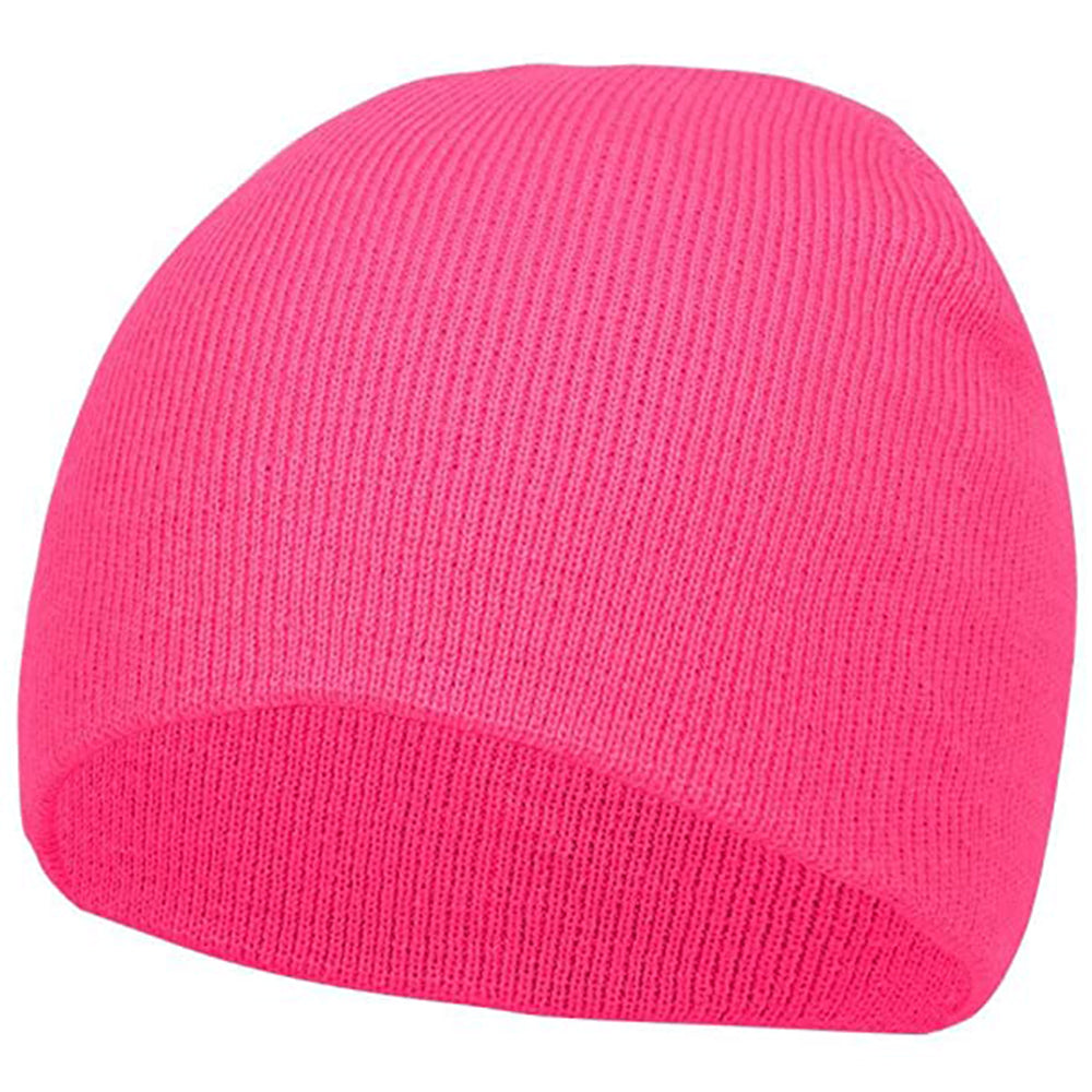 Short Cuffless Beanies-Unisex Cuffed Plain Skull Knit Hat Cap